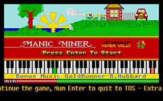 Manic Miner atari screenshot